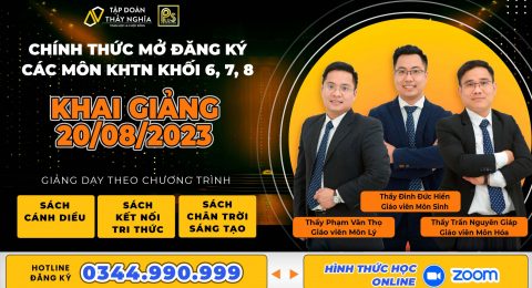 KHÓA KHOA HỌC TỰ NHIÊN 20.8