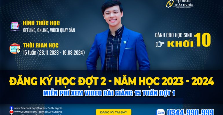 Đăng ký học 2 - 2023.2024 - Khối 10