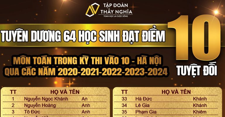 10 tuyệt đối 20-24