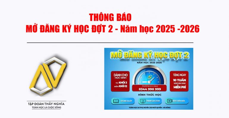 MỞ DK HỌC ĐỢT 2