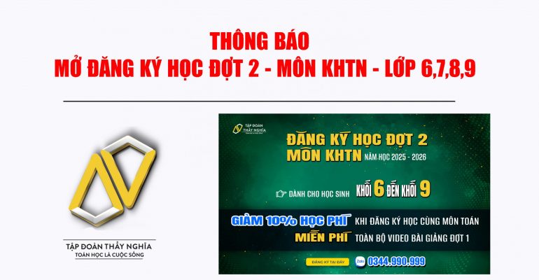 MỞ DK HỌC ĐỢT 2 khtn