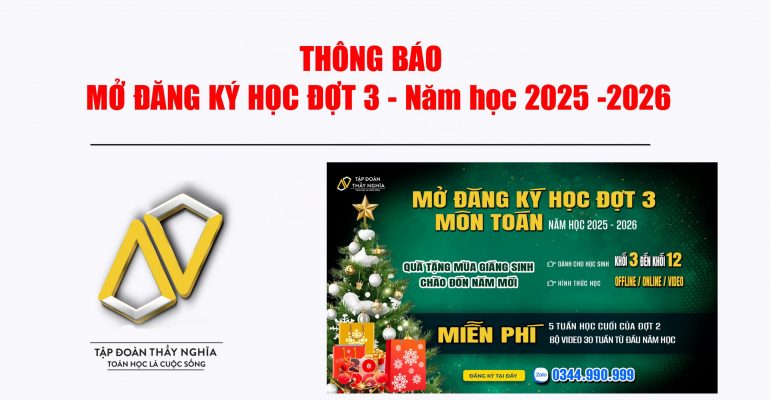 Mở ĐK học đợt 3